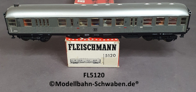 Fleischmann 5120 H0 Nahverkehrssteuerwagen Silberling m. Innen- und Zugschlussbeleuchtung, DB, OVP