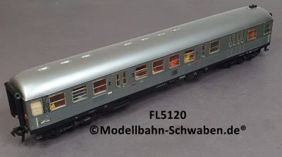 Fleischmann 5120 H0 Nahverkehrssteuerwagen Silberling m. Innen- und Zugschlussbeleuchtung, DB, OVP