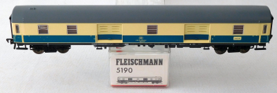 Fleischmann 5190 H0 Gepäckwagen Düms 905 m. Beleuchtung, DB, OVP
