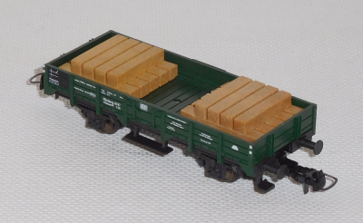 Fleischmann 5202 H0 Kranbeiwagen mit Stützenplatten, DB, OVP