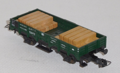 Fleischmann 5202 H0 Kranbeiwagen mit Stützenplatten, DB, OVP