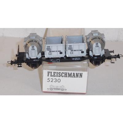 Fleischmann 5230 H0 Behältertragwagen, DB, OVP