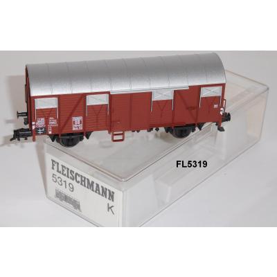 Fleischmann 5319 H0 Gedeckter Güterwagen Gmhs 53 m.Schlußlichtlaterne, DB, OVP