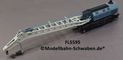 Fleischmann 5595 H0 Kranwagen Krupp-Ardelt Nürnberg 6700, DB, OVP