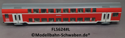 Fleischmann 5624 H0 Doppelstockwagen, 1./2.-Kl.Bel. DABz 756. BN 50 80 36-35 076-9, DB