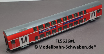 Fleischmann 5626 H0 Doppelstockwagen, 2.-Kl. FAZ, Bel. DBz 751. BN 50 80 26-35 229-6, DB
