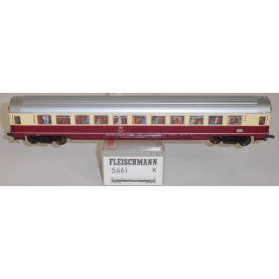 Fleischmann 5661 H0 EC/IC Großraumwagen, Apmz 1.Kl., mit Figuren, DB, OVP