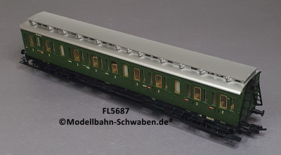 Fleischmann 5687 H0 Abteilwagen 2. Kl., DB, OVP