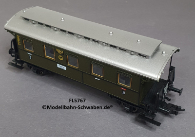 Fleischmann 5767 H0 Personenwagen 3. Kl.,92343 Altona, DRG, OVP