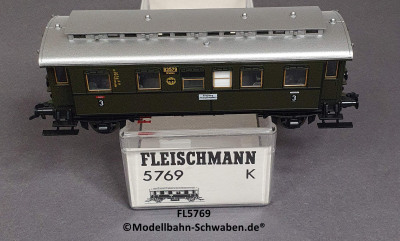 Fleischmann 5769 H0 Personenwagen 3. Kl.,93579 Breslau, DRG, OVP