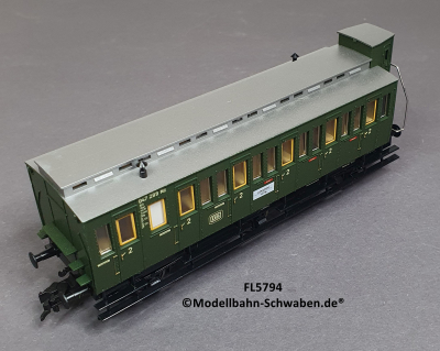 Fleischmann 5794 H0 Abteilwagen m. Bremserhaus 2.Kl., DB, OVP