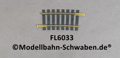 Fleischmann 6033 Modell-Gleis gebogen R2=415/7,5°