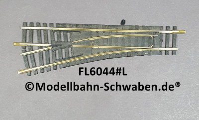 Fleischmann 6044#L Modell-Gleis Weiche, Hand, links,