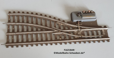 Fleischmann 621BAR Spur 0, Gleis Weiche, rechts, Elektrisch