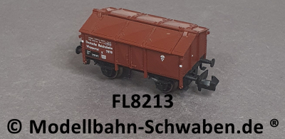 Fleischmann 8213 N Klappdeckelwagen, BN 7576 Wuppertal, DRG