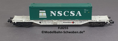 Fleischmann 8255 N Containertragwagen, NSCSA, Kombiwaggon