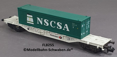 Fleischmann 8255 N Containertragwagen, NSCSA, Kombiwaggon