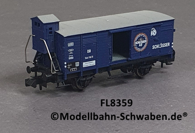 Fleischmann 8359 N Gedeckter Güterwagen G10, Brauerei Schlösser, DB