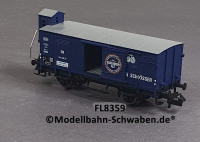 Fleischmann 8359 N Gedeckter Güterwagen G10, Brauerei Schlösser, DB