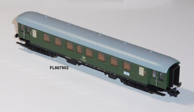 Fleischmann 867902 N Eilzugwagen 2. Kl.,Zugschlussbeleuchtung, DB, OVP