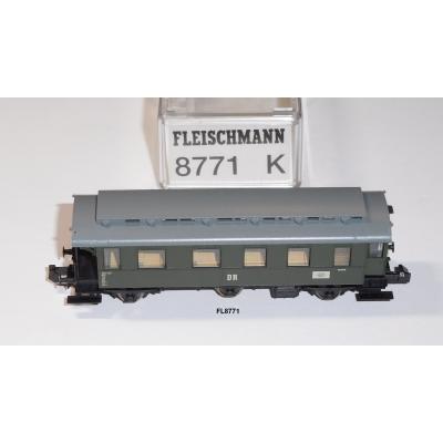 Fleischmann 8771 N Personenwagen, 3-achs., 2. Kl, B3ip, DR, OVP