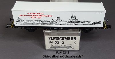 Fleischmann 945243 H0Containertragwagen IMA Köln 1994, DB, OVP