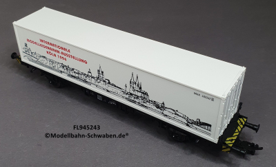 Fleischmann 945243 H0Containertragwagen IMA Köln 1994, DB, OVP
