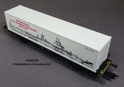 Fleischmann 945243 H0Containertragwagen IMA Köln 1994, DB, OVP
