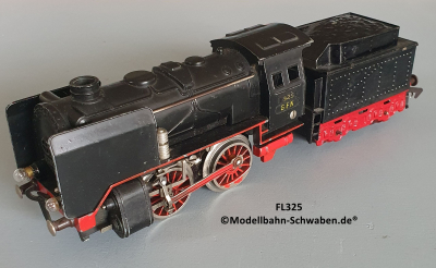 Fleischmann E325 Spur 0, Dampflok mit Schlepptender, Metall / Spritzlegierung