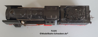 Fleischmann E325 Spur 0, Dampflok mit Schlepptender, Metall / Spritzlegierung