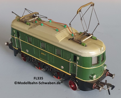 Fleischmann E335 Spur 0, E-Lok, Metall / Spritzlegierung,