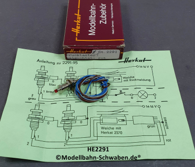 Herkat 2291 Drucktaster, beleuchtet, rot, 1 Stk, OVP