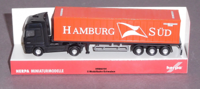 Herpa 065191 N MB Actros LH Container SZ Hamburg-Süd