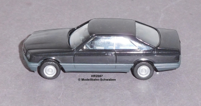 Herpa 2087 H0 Mercedes Benz 560 SEC, schwarz