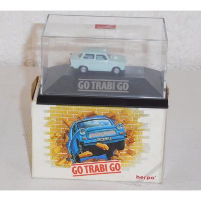 Herpa 30086 Trabant, Go TRABI Go, Hellblau, 1:87, OVP