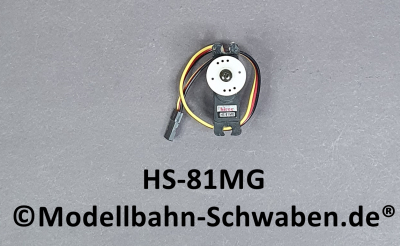 Hitec Standard Servo HS-81MG Metal Gear, Graupner/Hitec Anschluss