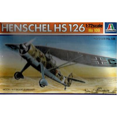 Italeri 109 M1:72 Henschel HS126, Bausatz Originalverpackt, Versiegelt