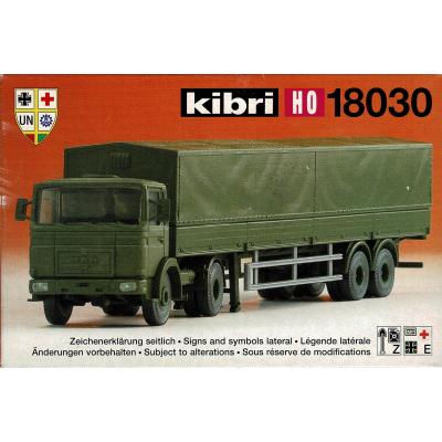 Kibri 18030 Bausatz 1:87 MAN Plansattelzug Bundeswehr, OVP