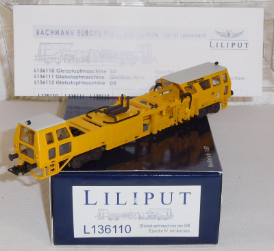 Liliput 136110 H0 Gleisstopfmaschine, DC Antrieb, DB, OVP