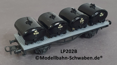 Liliput 202B H0 Behältertragwagen, 10 001, NS