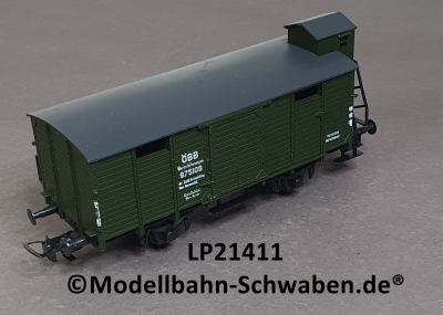 Liliput 21411 H0 Werkstattwagen m.Bremserhaus, BN 975108, ÖBB, OVP