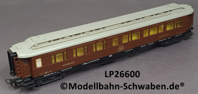 Liliput 26600 H0 Schlafwagen, BN 1660 A, braun, CIWL