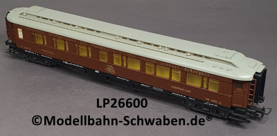 Liliput 26600 H0 Schlafwagen, BN 1660 A, braun, CIWL