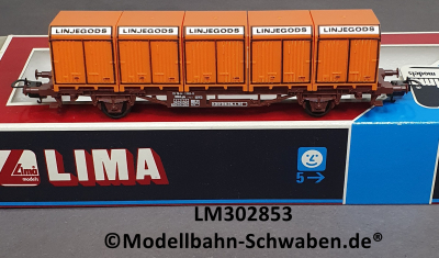 Lima 302853 H0 Güter-/Containerwagen Linjegods, NSB, OVP