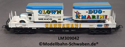 Lima 309042 H0 Niederbordwagen Umbau Sarrasani, OVP