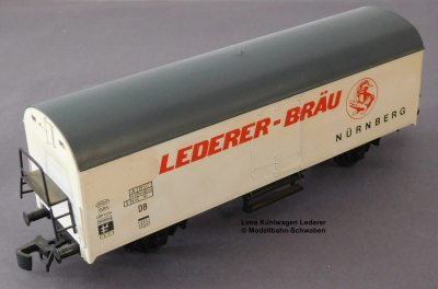 Lima Spur 0, Kühlwagen Lederer-Bräu Nürnberg, DB, Länge 255