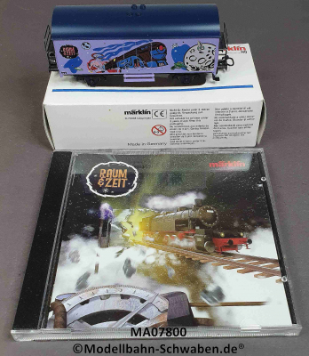 Märklin 07800 Werbe-/Kühlwagen + CD Eine Reise durch Raum und Zeit