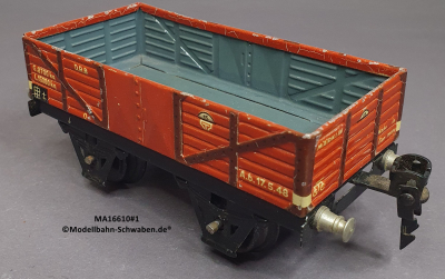 Märklin 16610 Spur 0, Offener Güterwagen, rotbraun, 130 mm
