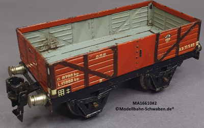 Märklin 16610 Spur 0, Offener Güterwagen, rotbraun, 130 mm