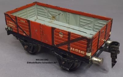 Märklin 16610 Spur 0, Offener Güterwagen, rotbraun, 130 mm